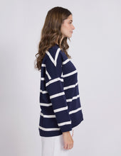 Load image into Gallery viewer, Stella + Gemma Newport Sweat - Navy Stripe
