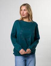 Load image into Gallery viewer, Stella + Gemma Newport Sweat - Teal Rotation
