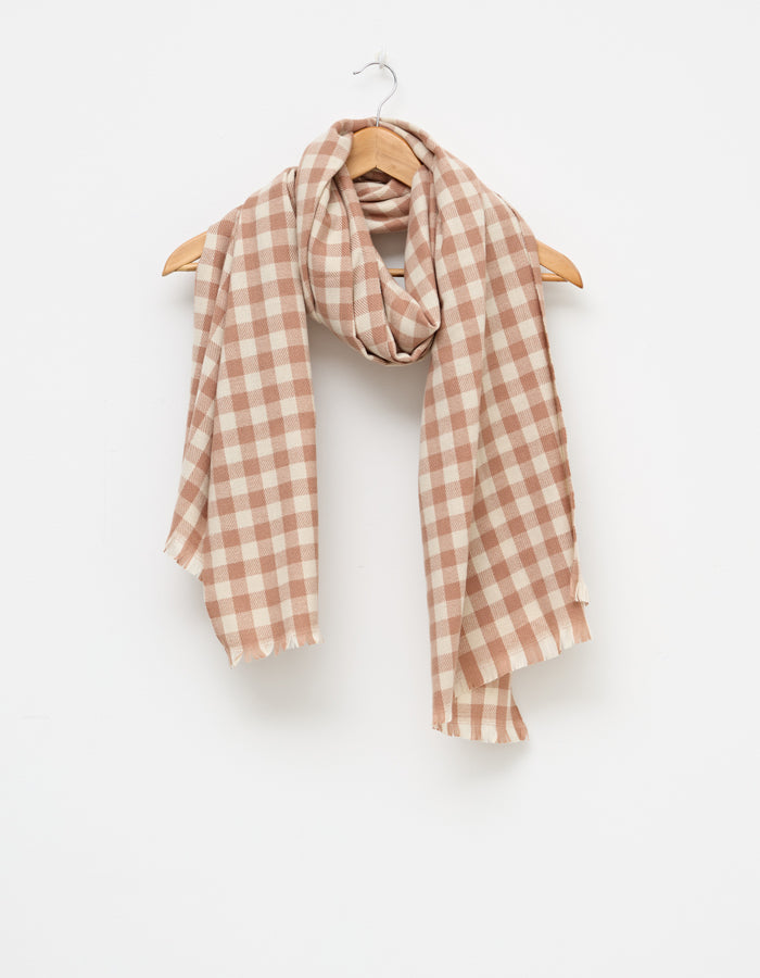 Stella + Gemma Scarf - Gingham Blush