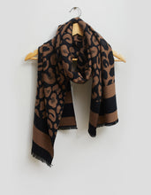 Load image into Gallery viewer, Stella + Gemma Scarf - Winter Leopard
