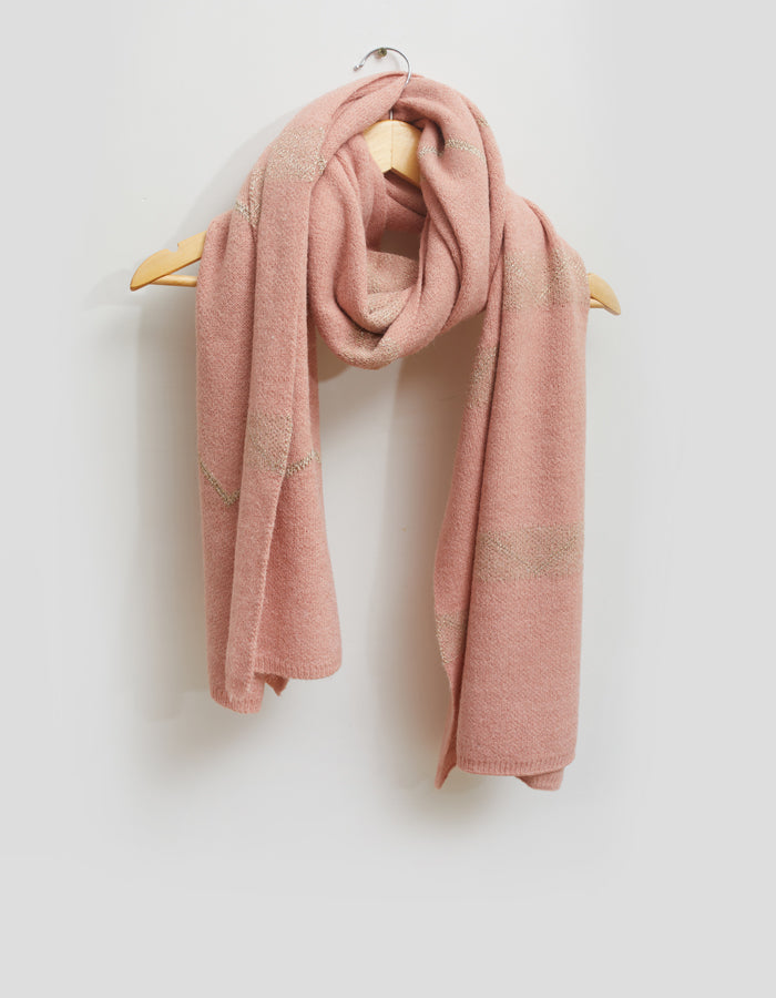 Stella + Gemma Zig Zag Scarf - Peach