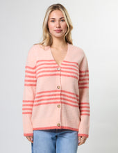Load image into Gallery viewer, Stella + Gemma Stripe Cardigan - Canyon Rose
