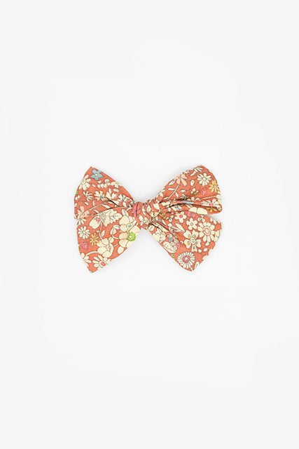 Antler Bow Clip - Floral Rosewood