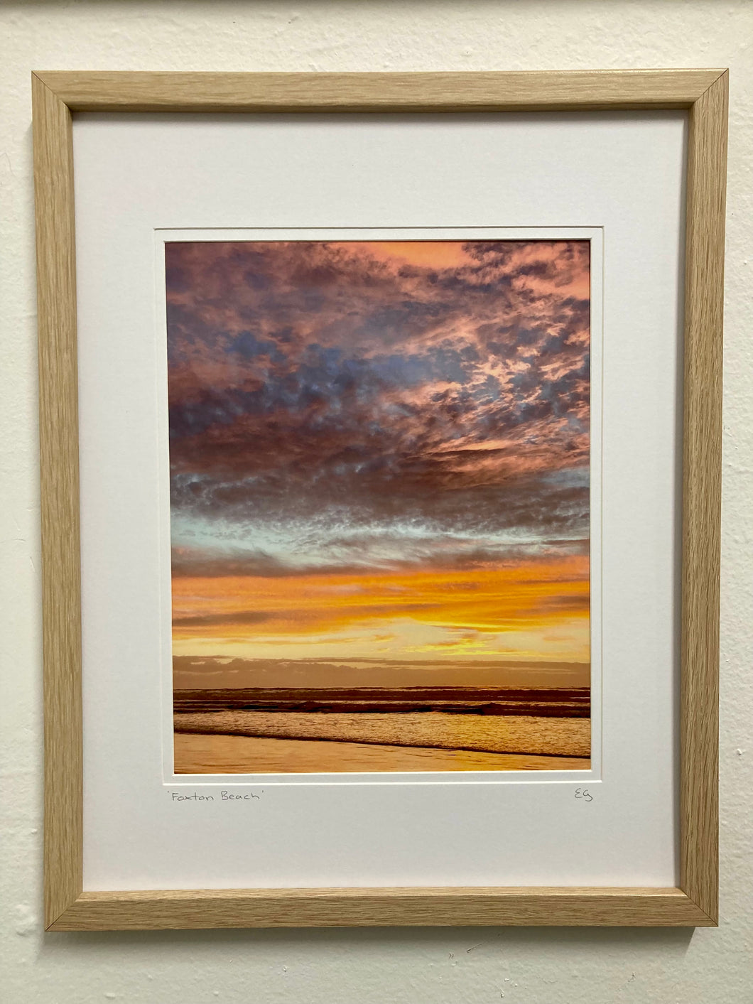 Cotton Candy Skies, Foxton Beach - Framed Print