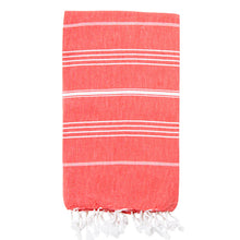 Load image into Gallery viewer, Izzy and Jean Turkish Towel - Classic Watermelon
