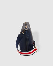 Load image into Gallery viewer, Louenhide Kasey Navy Stripe Strap Crossbody Bag
