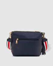 Load image into Gallery viewer, Louenhide Kasey Navy Stripe Strap Crossbody Bag
