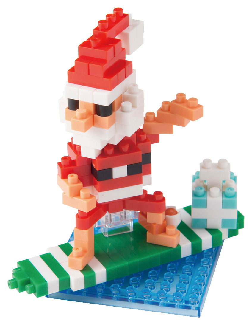 Nanoblock Surfing Santa Claus