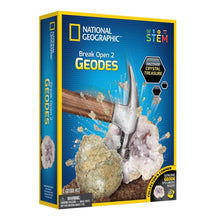 Load image into Gallery viewer, National Geographic Break Open 2 Real Geodes Kit
