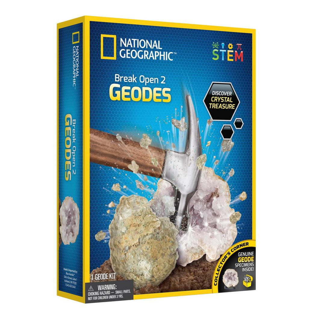 National Geographic Break Open 2 Real Geodes Kit