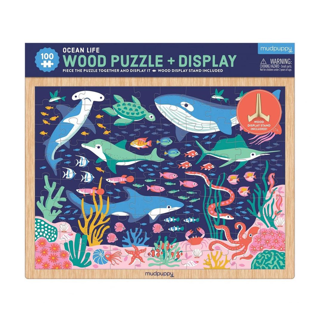 Mudpuppy Ocean Life Wood Puzzle