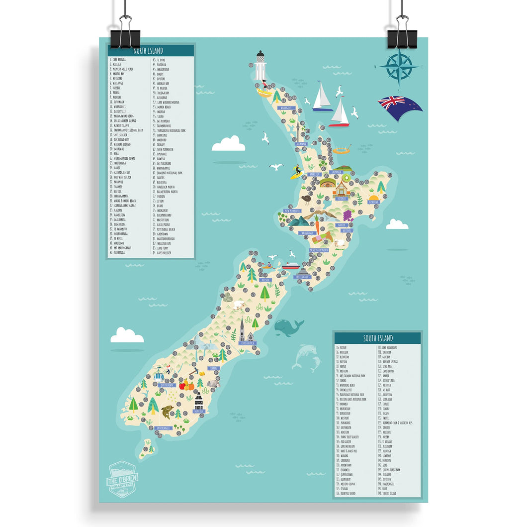 NZ Scratch Map - Original