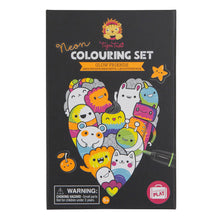 Load image into Gallery viewer, Tiger Tribe - Glow Friends Neon Colouring Set
