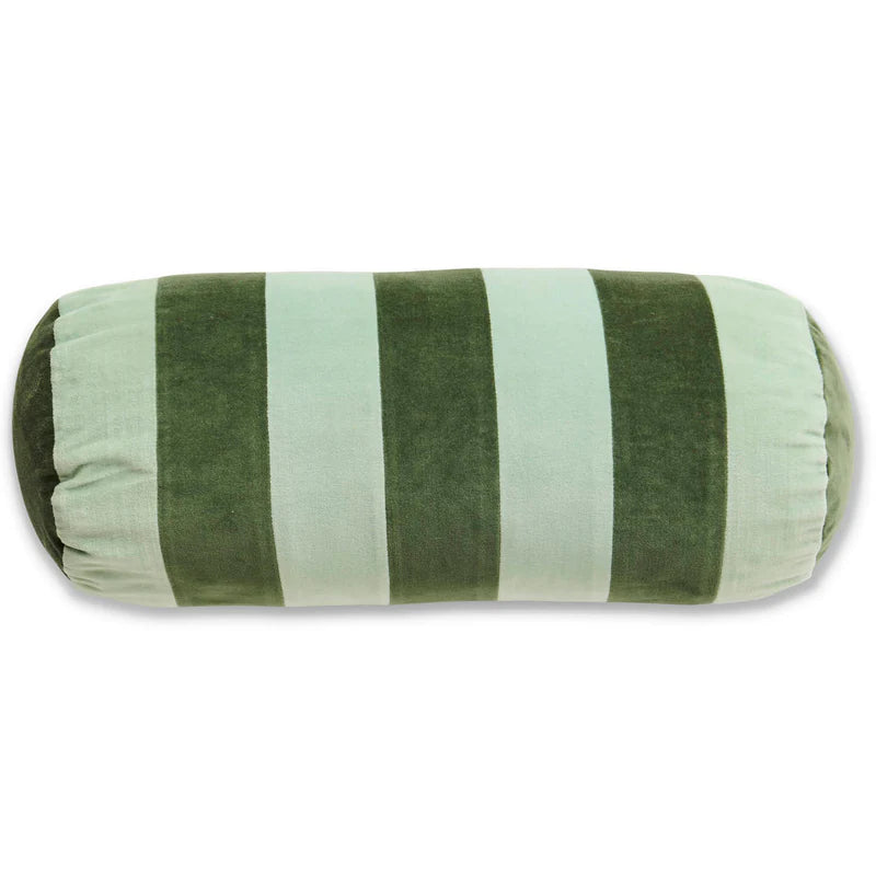 Kip & Co - Greener Pastures Velvet Bolster Cushion